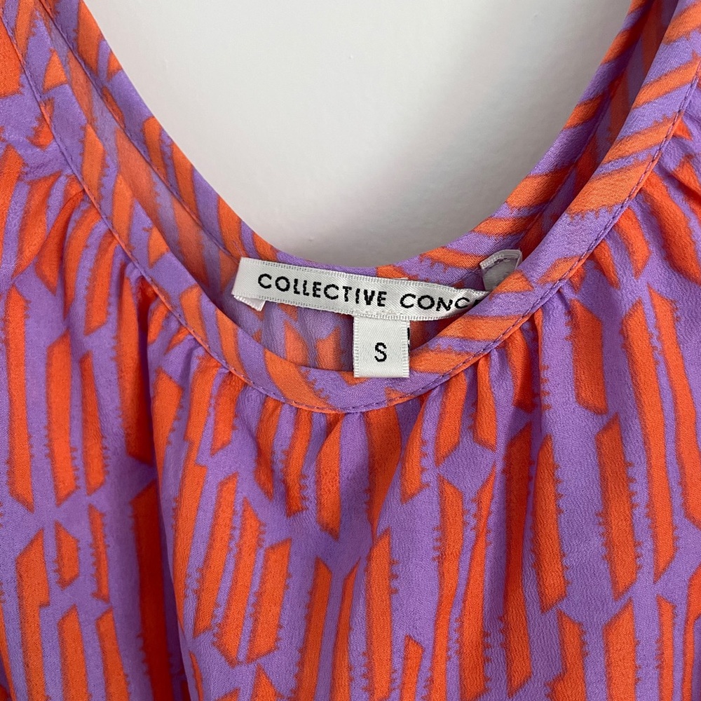 Collective Concepts Printed Flutter Sleeve Dress - image 2